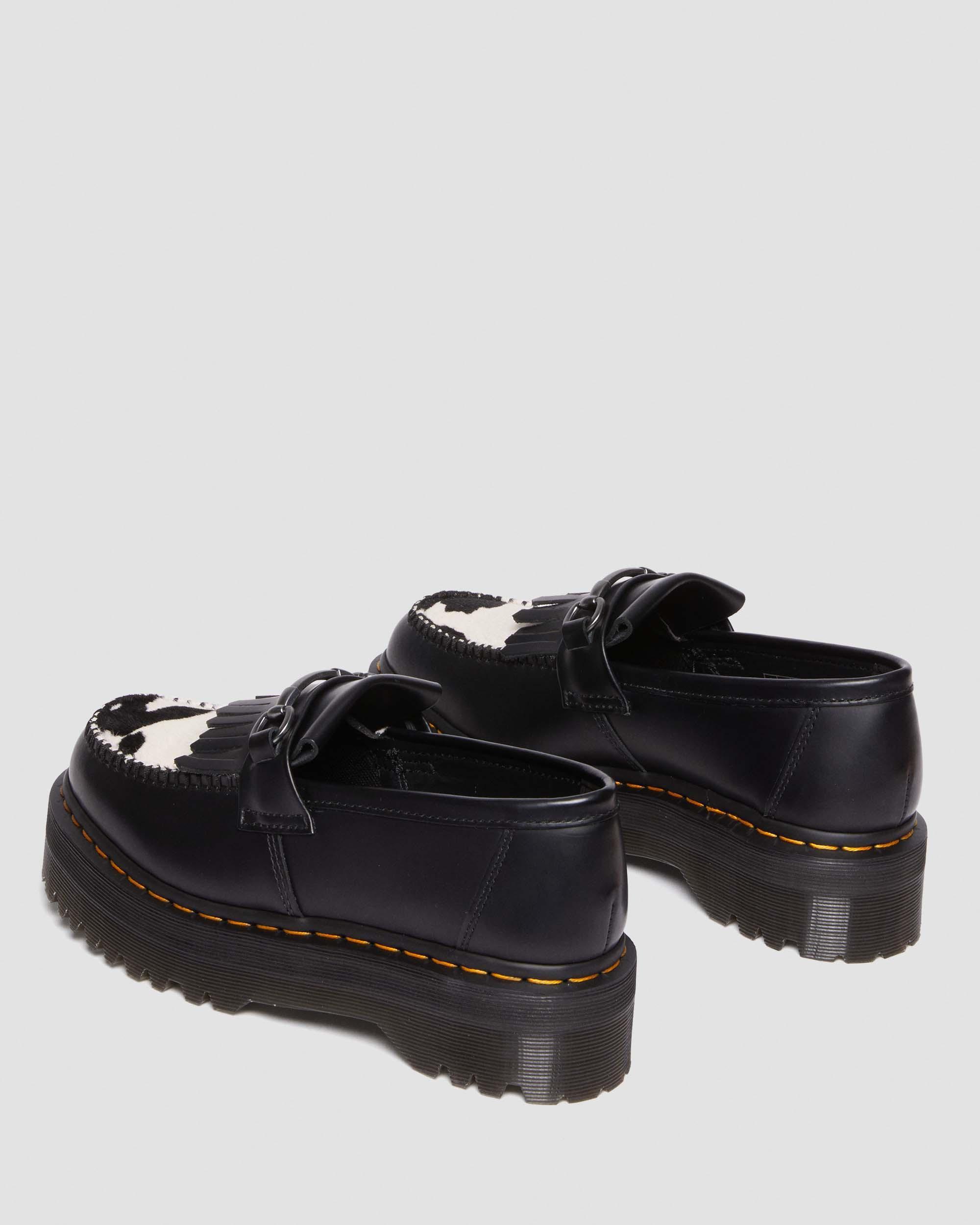 Dr. Martens Adrian Snaffle Hair On & Leather Cow Print Kiltie