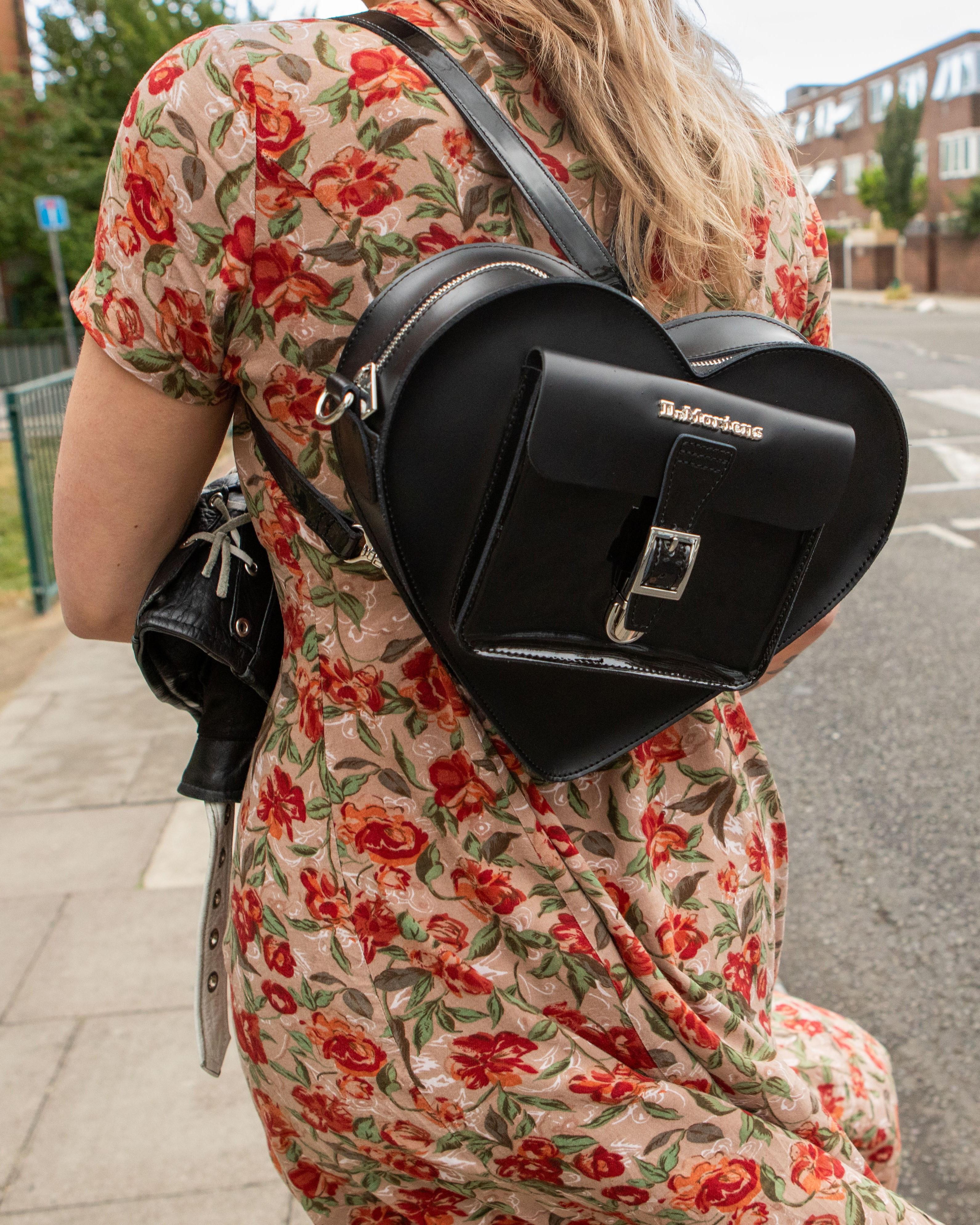 Dr. Martens Leather Heart Shaped Bag in Black | Lyst