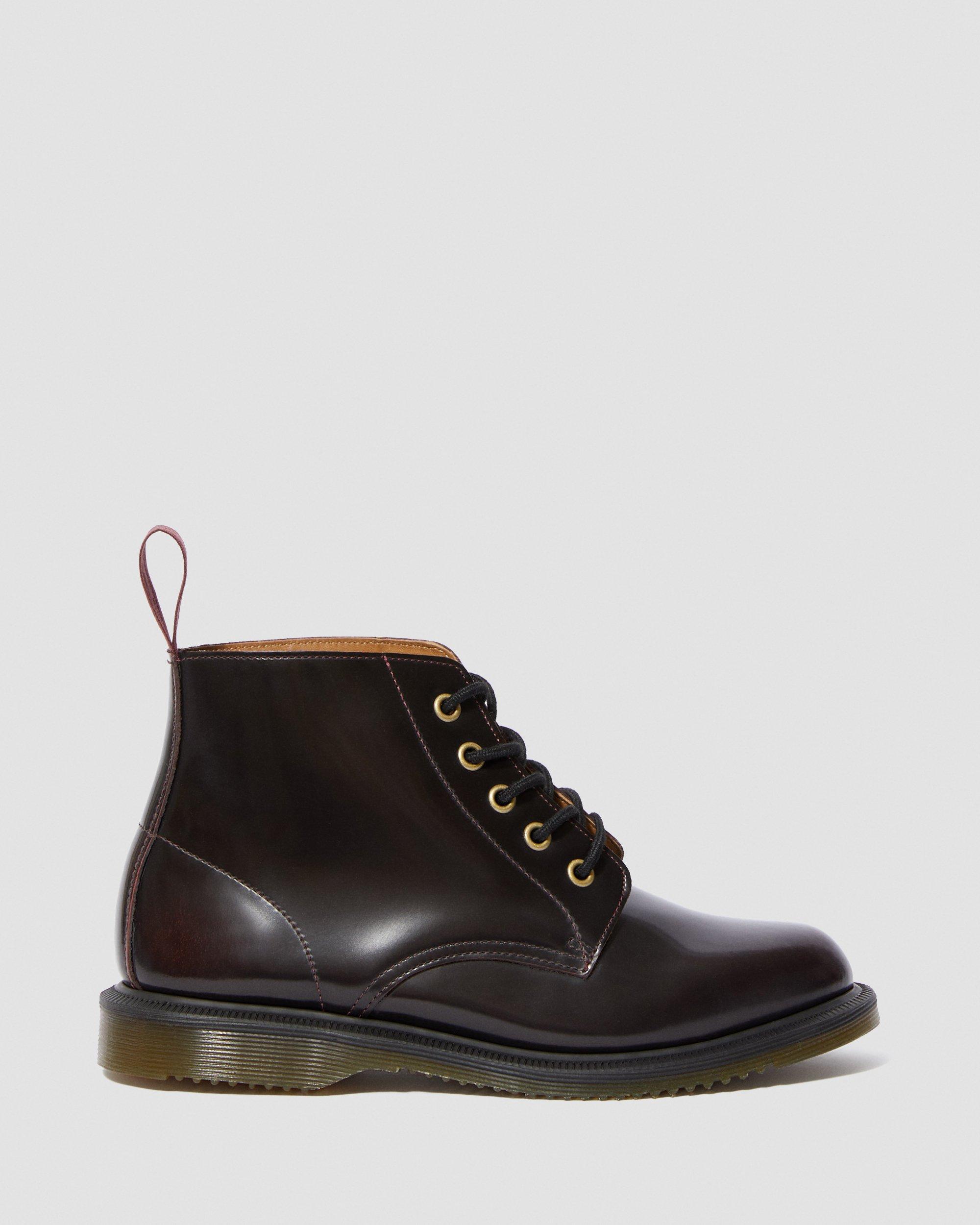 Dr. Martens Emmeline Arcadia Leather Lace Up Ankle Boots in Black | Lyst