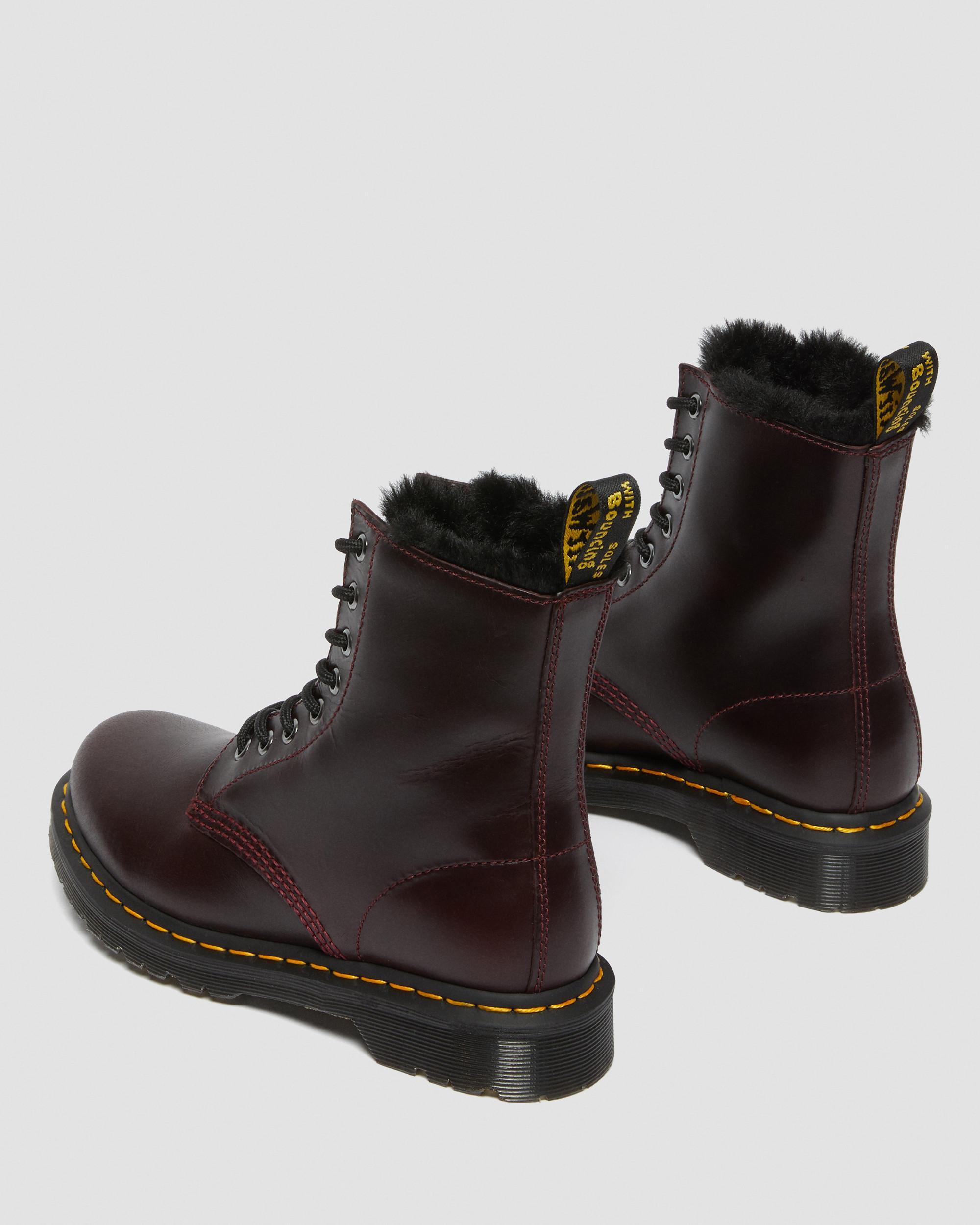 Dr. Martens 1460 Serena Faux Fur Lined Boots | Lyst