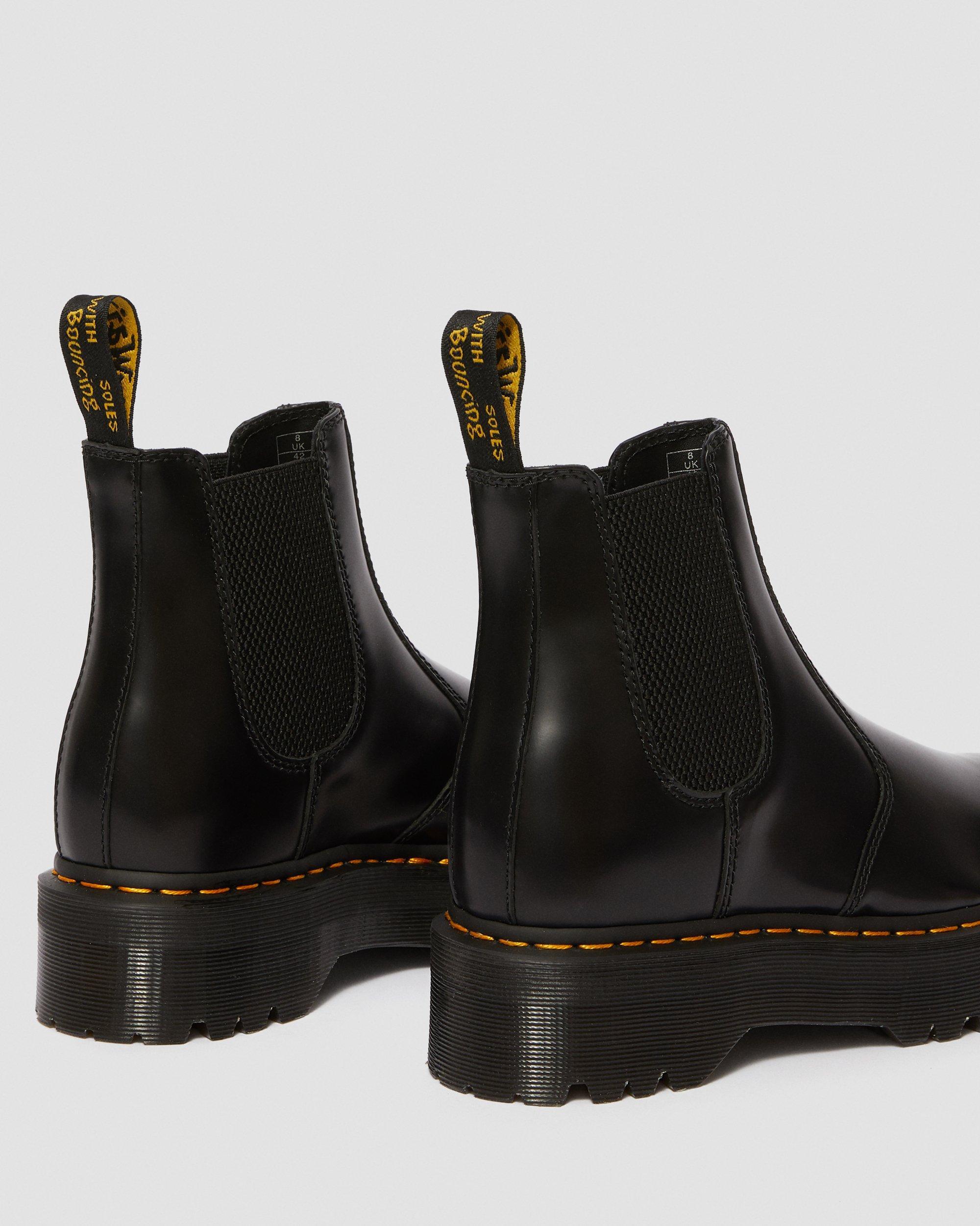 smooth platform chelsea boots