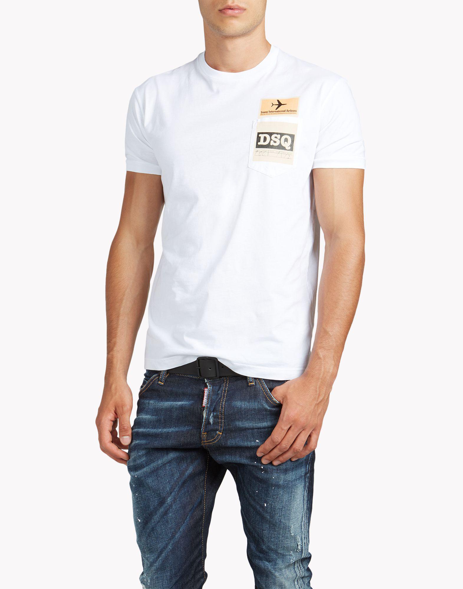 dsquared white tee