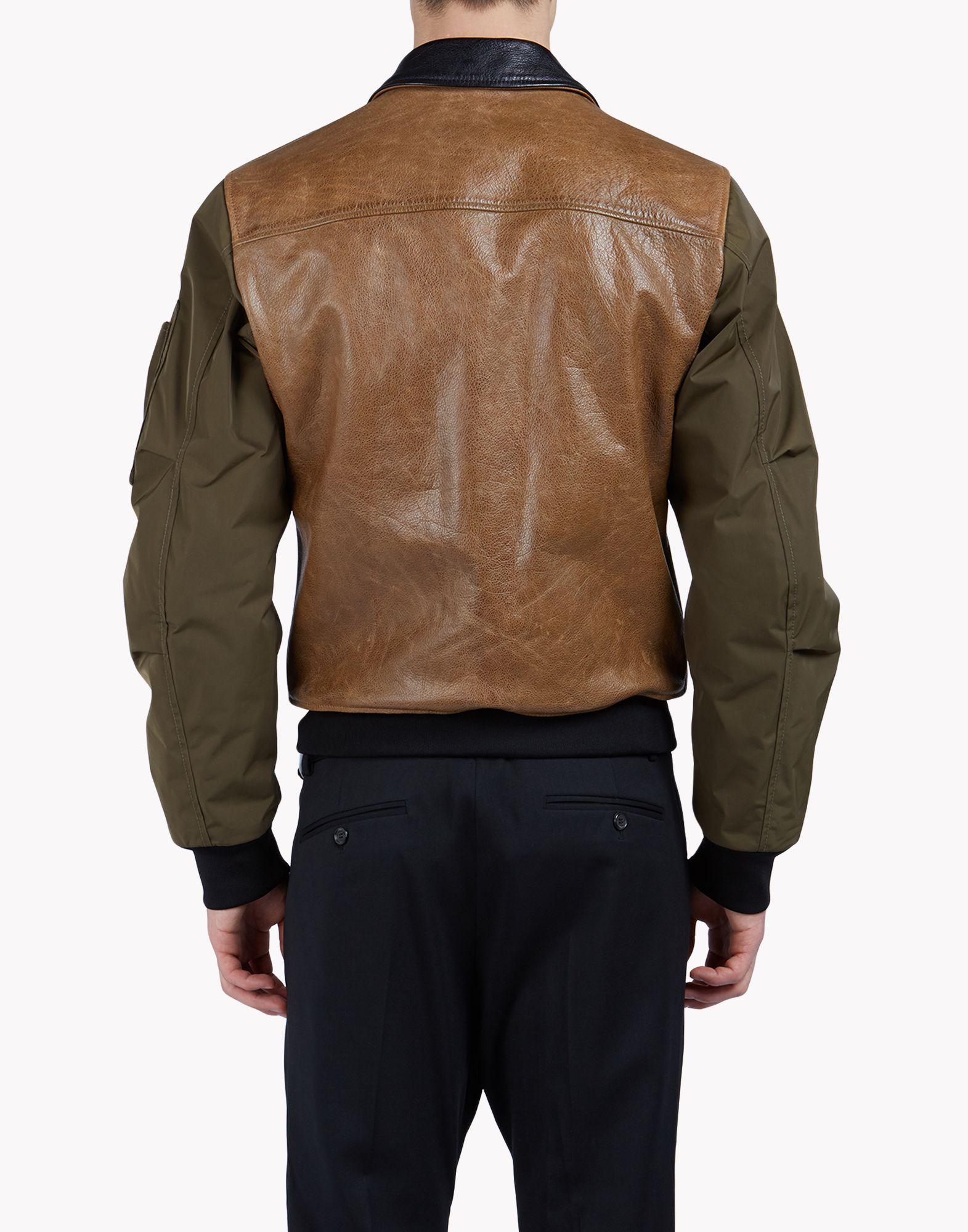 Lyst Dsquared² Leather Cargo Jacket in Brown for Men