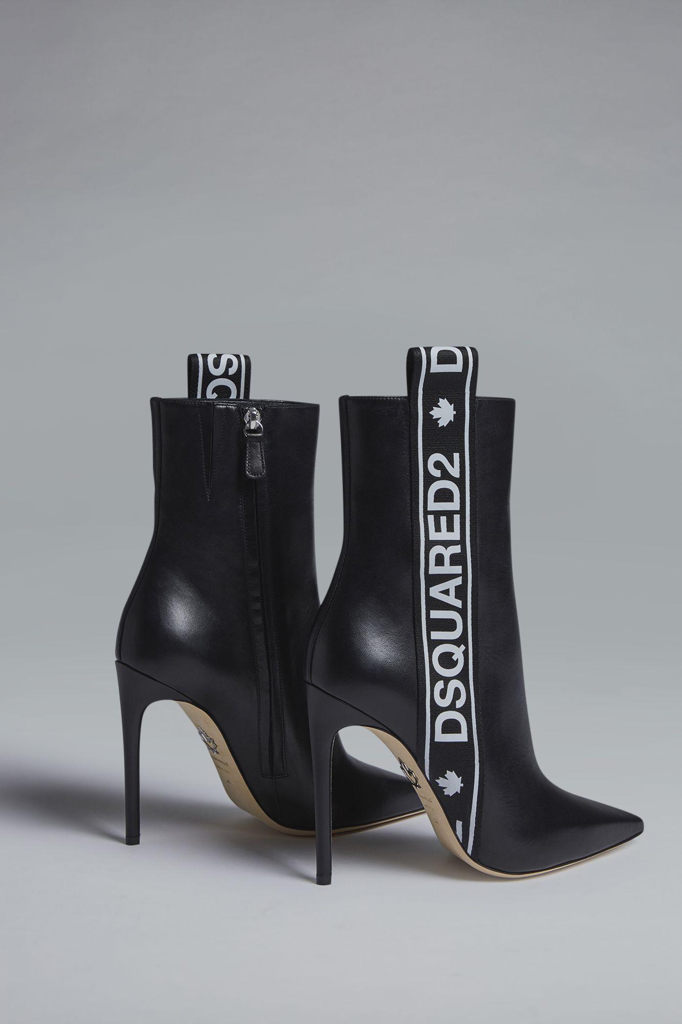 bronx hip hop dsquared2 tape ankle boots
