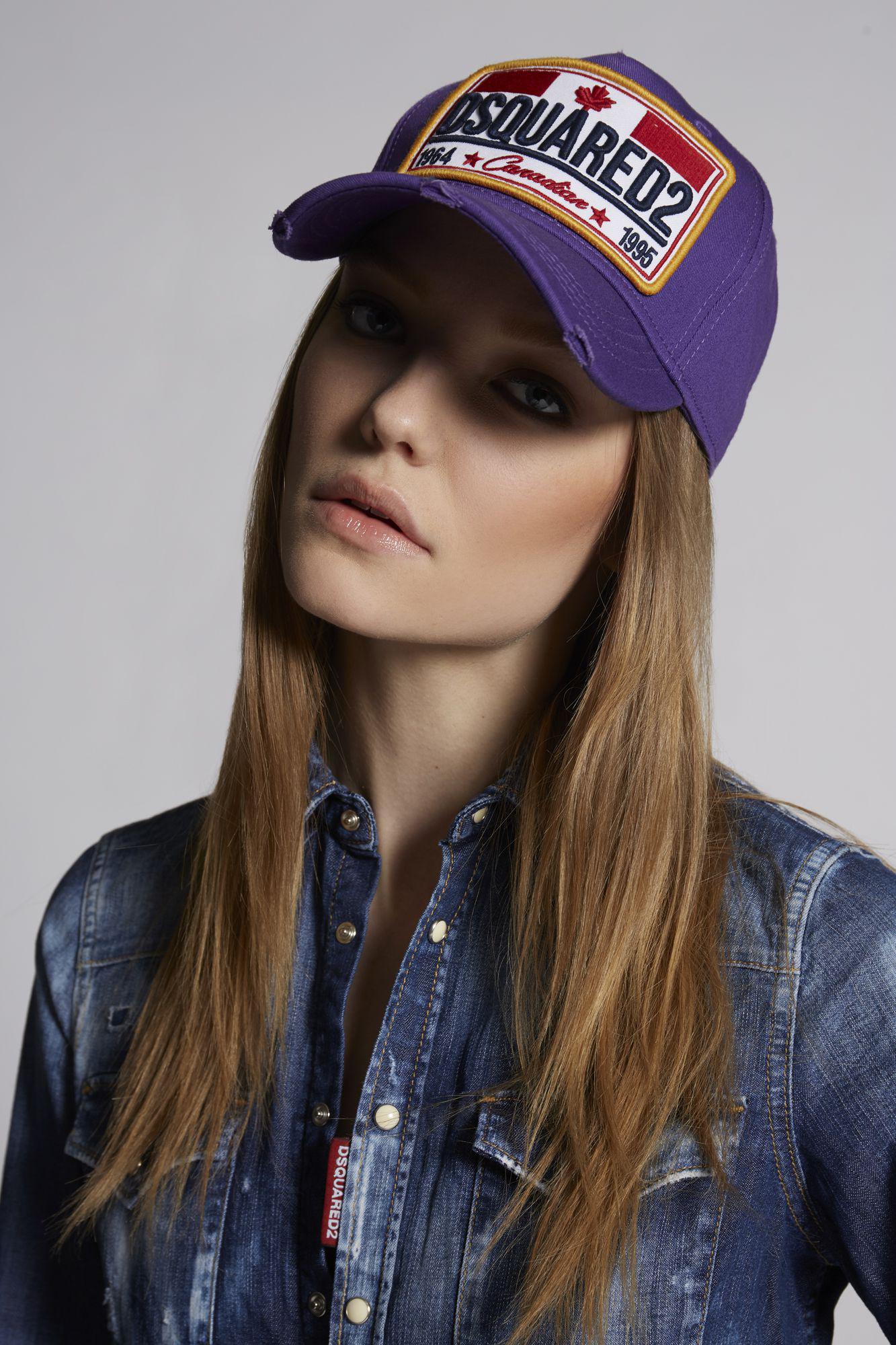 dsquared cap purple