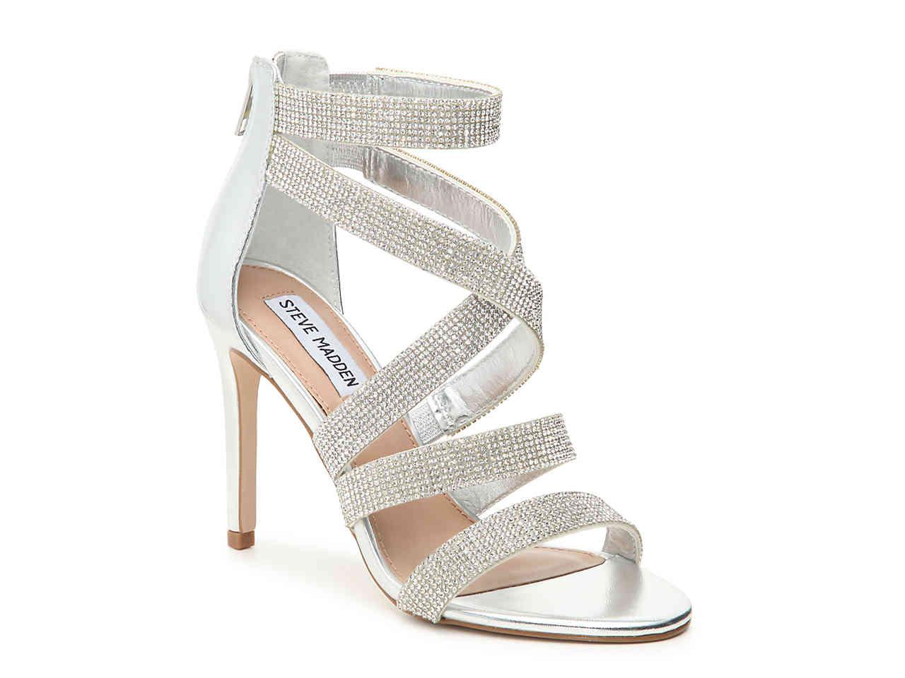 steve madden sandals silver