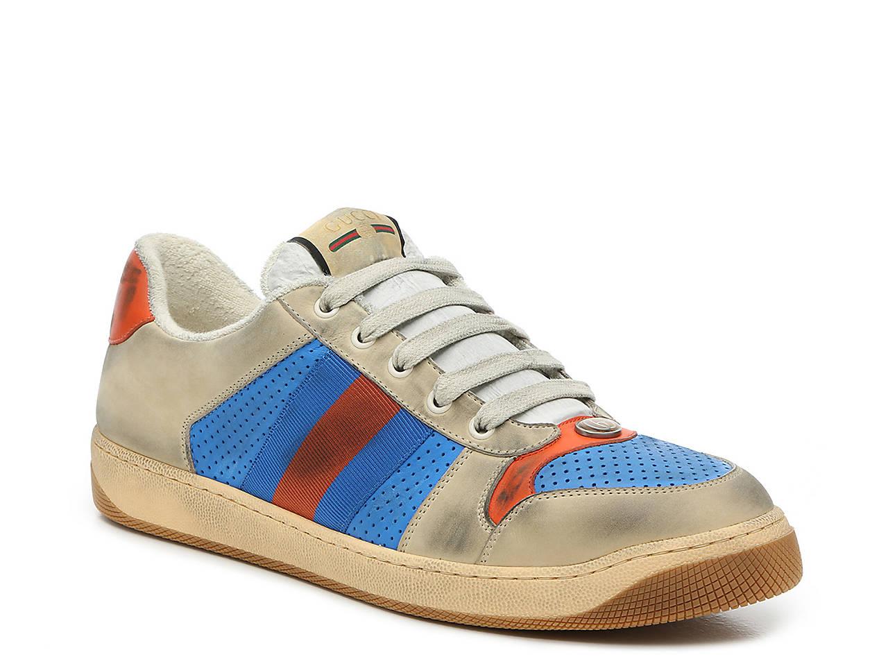 gucci screener leather sneaker