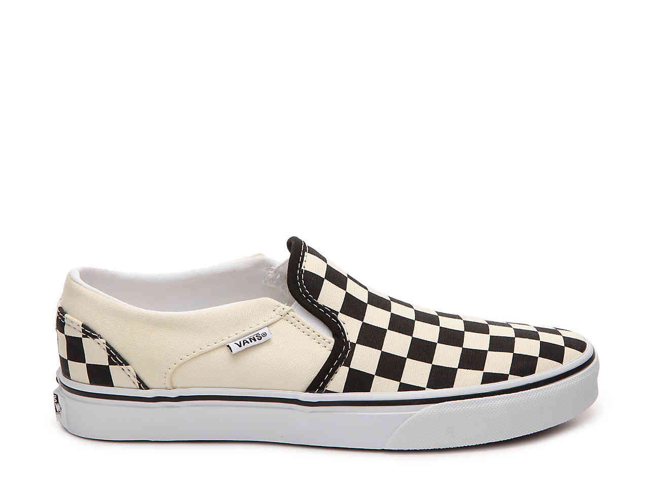 vans white checkers