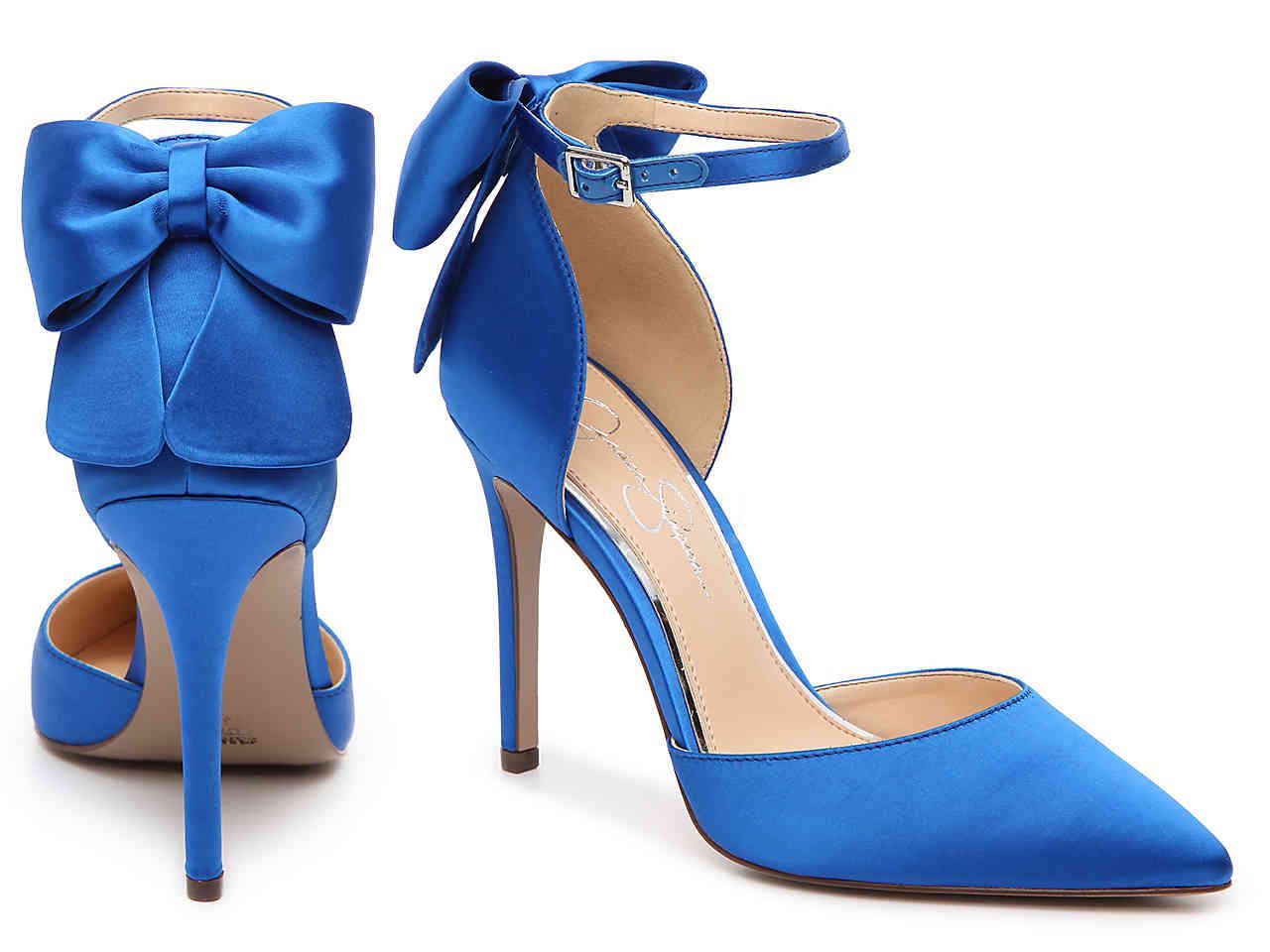 jessica simpson blue pumps