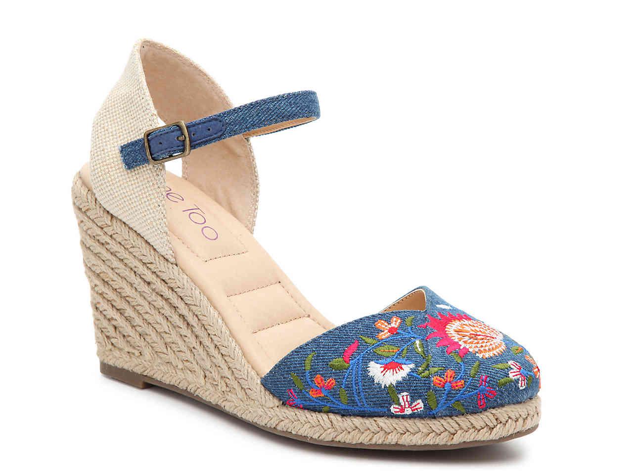 me too betty espadrille wedge sandal