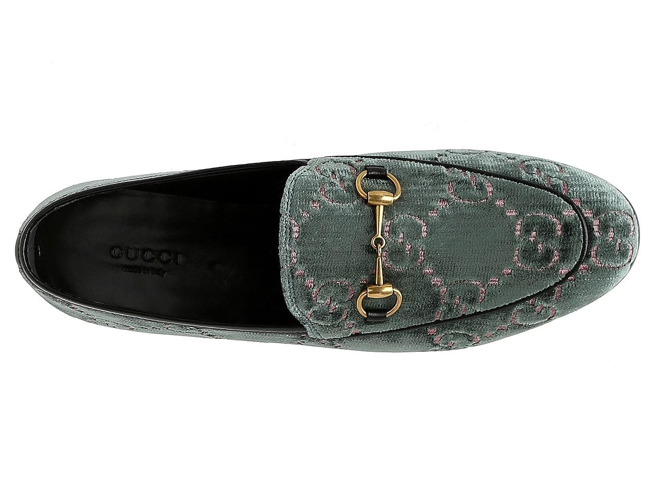 Gucci Leather New Jordaan Loafer in Dusty Blue/Pink (Blue) - Lyst