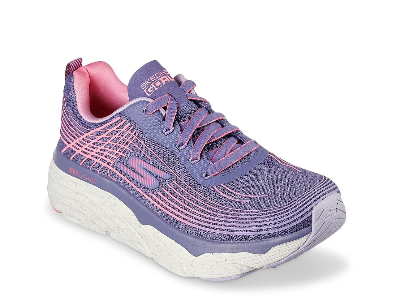 Skechers Go Run Max Cushioned Elite Galaxy Burst Running Shoe in Purple
