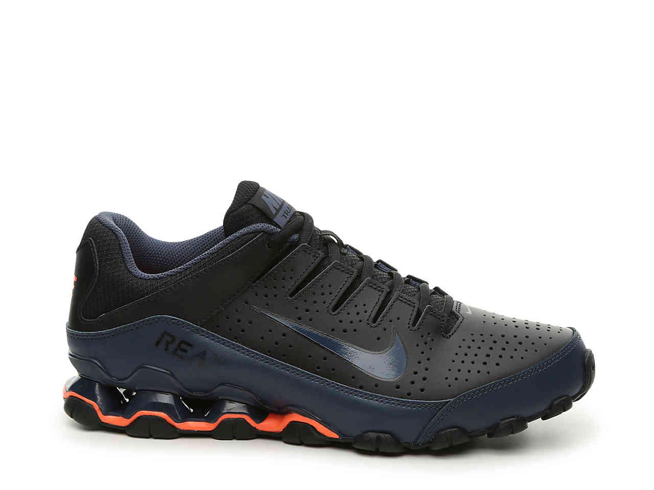 nike reax blue and black
