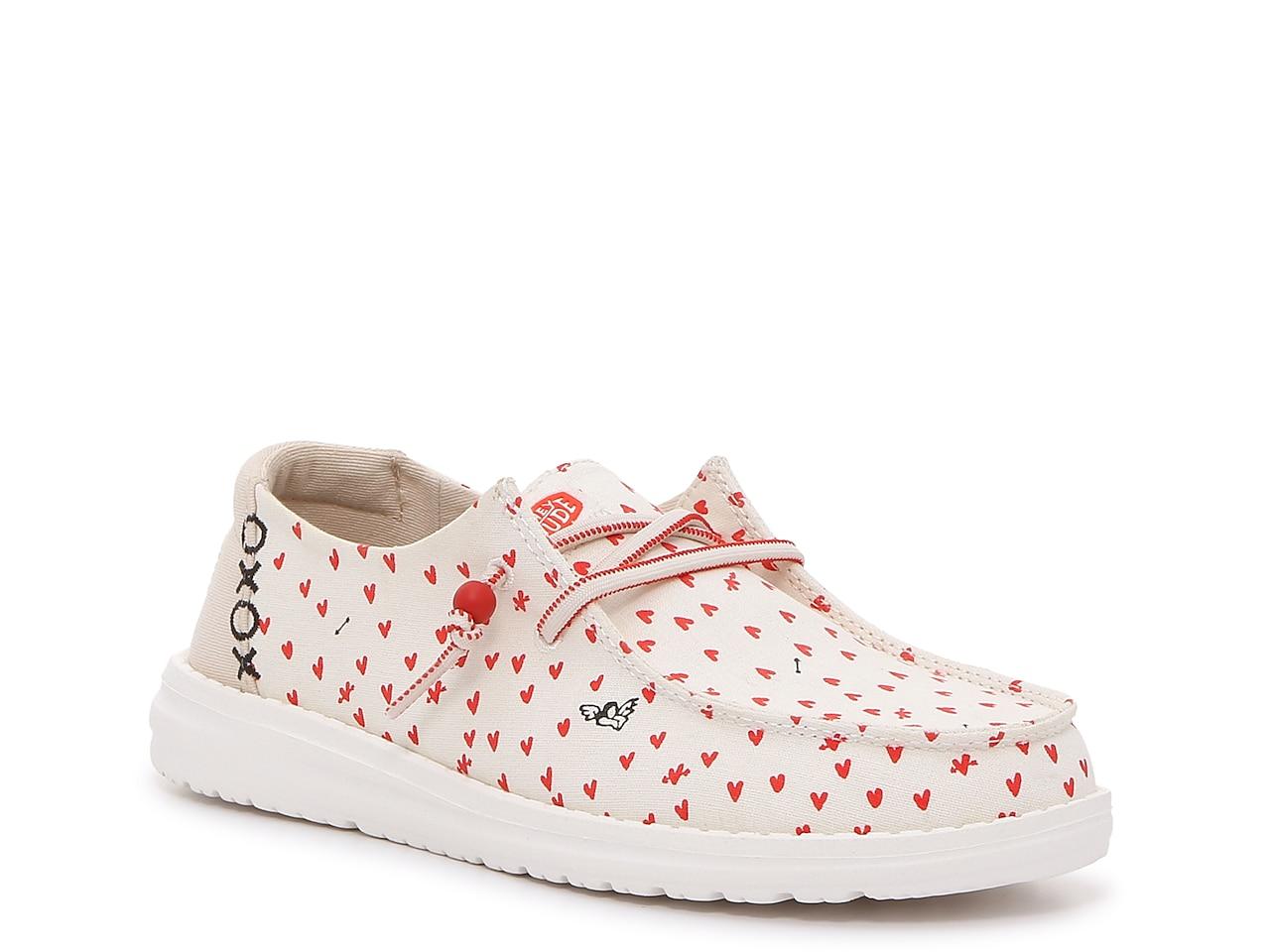 Hey Dude Wendy Hearts Slipon Sneaker in Pink Lyst