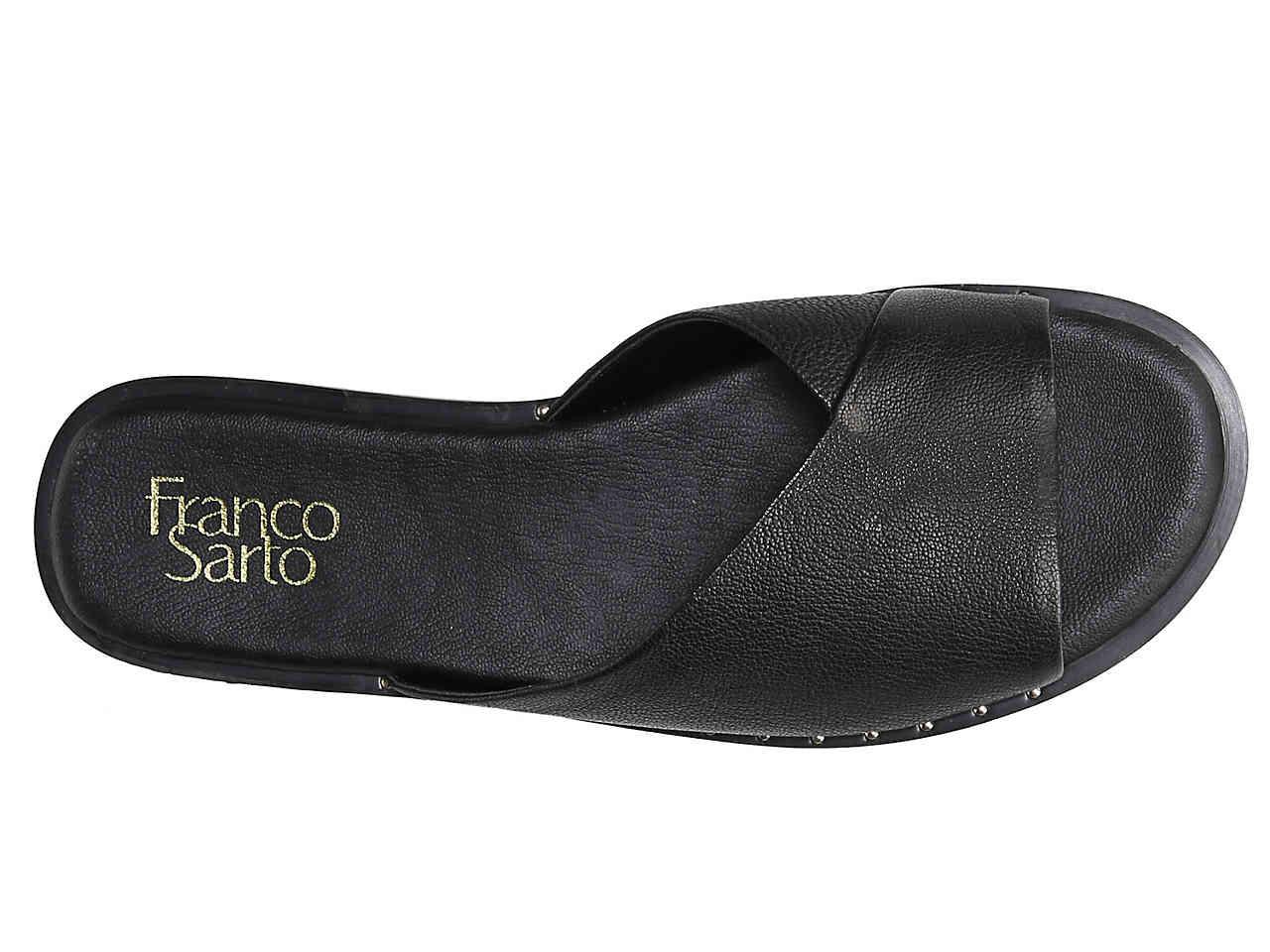franco sarto black sandals