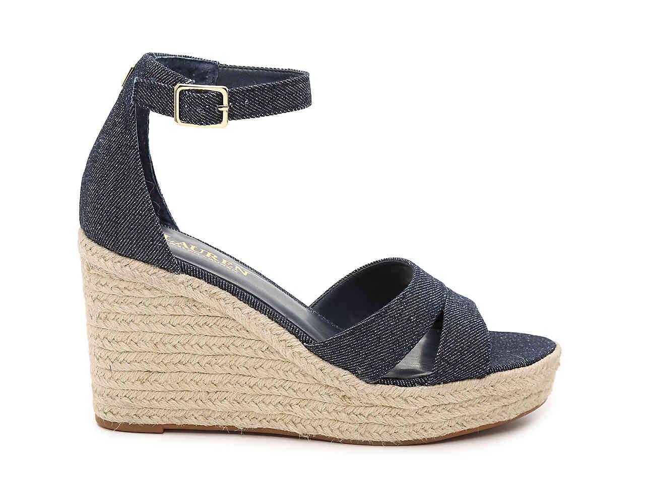 navy wedges dsw