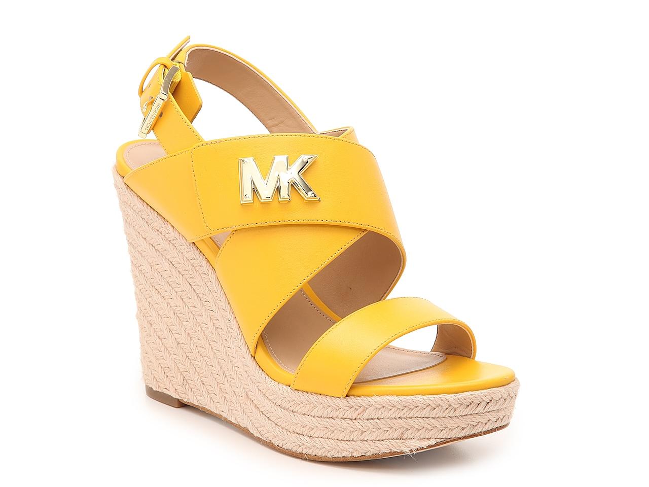 michael kors yellow sandals
