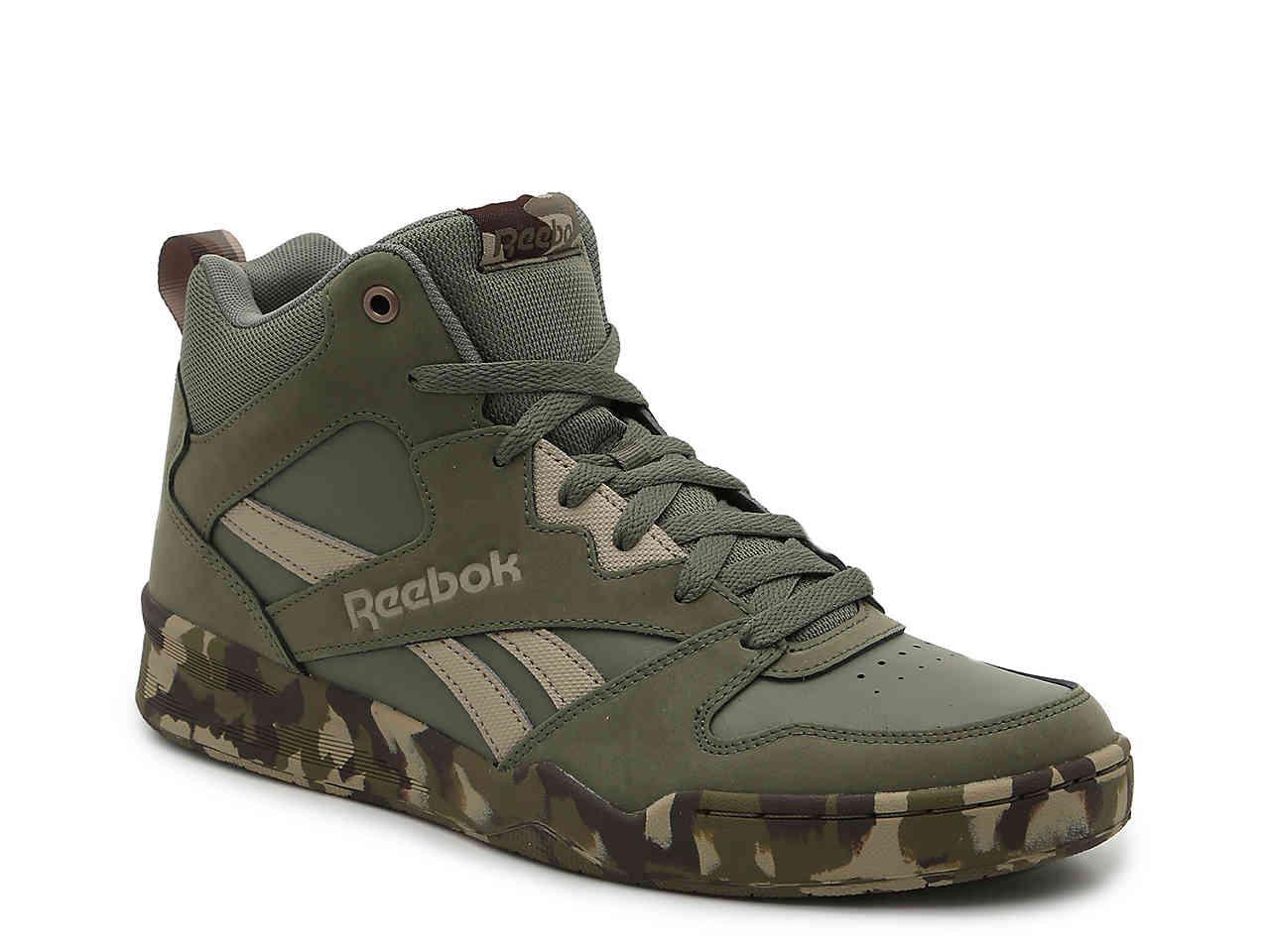 Reebok Leather Royal Bb4500 High-top Sneaker in Green Camouflage (Green)  for Men | Lyst