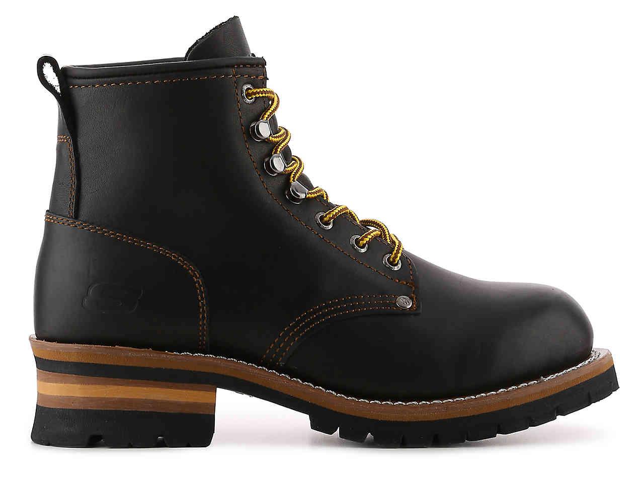 skechers cascades logger boots