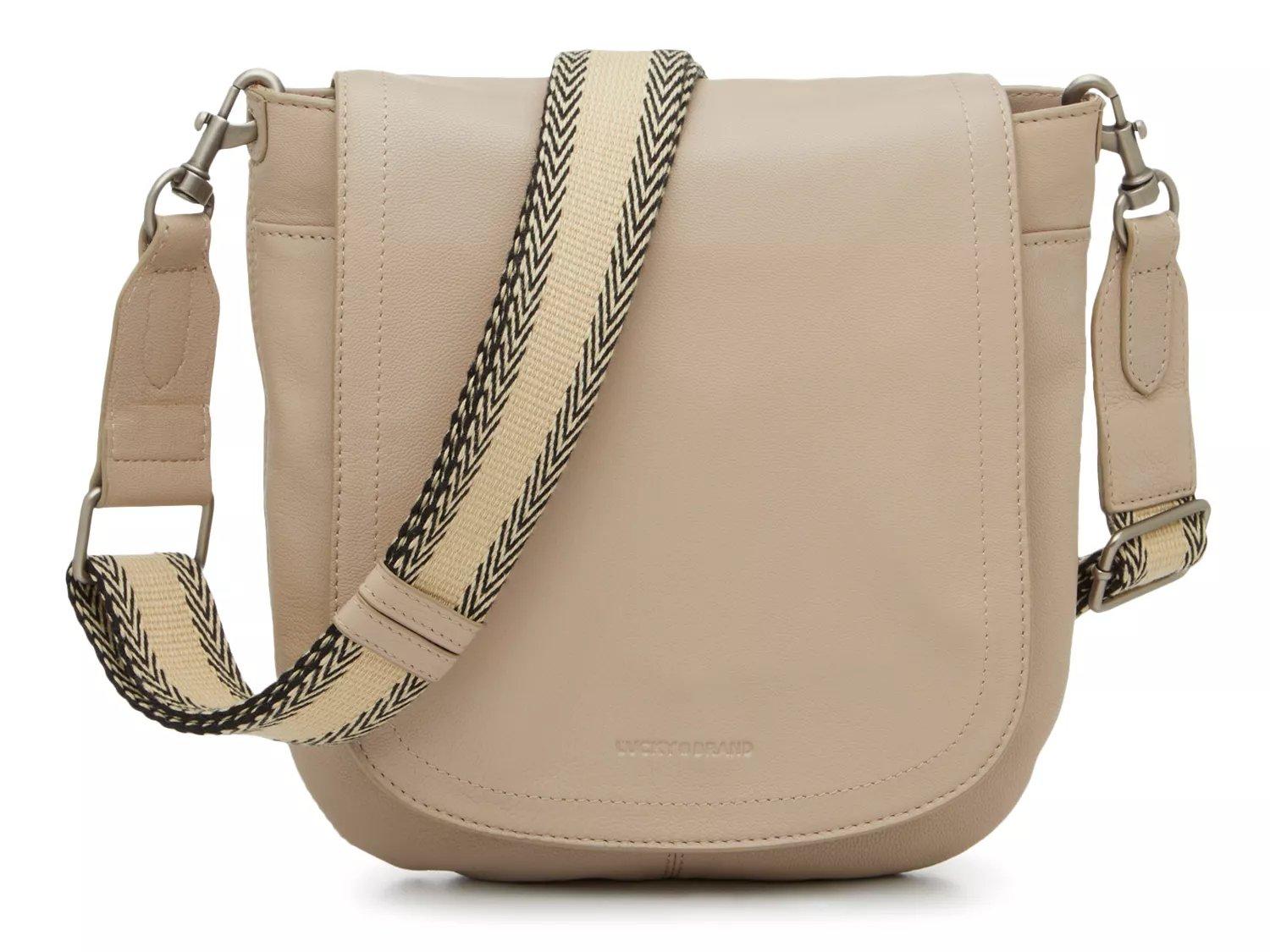 Lucky Brand Women's Ruth Leather Crossbody Bag Handbag, Deep Orchid, One Size