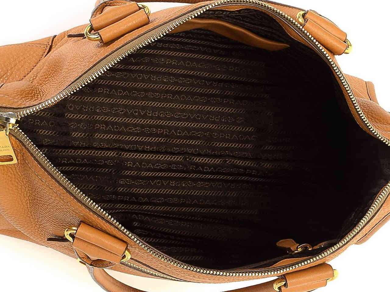 prada 2 way leather bag
