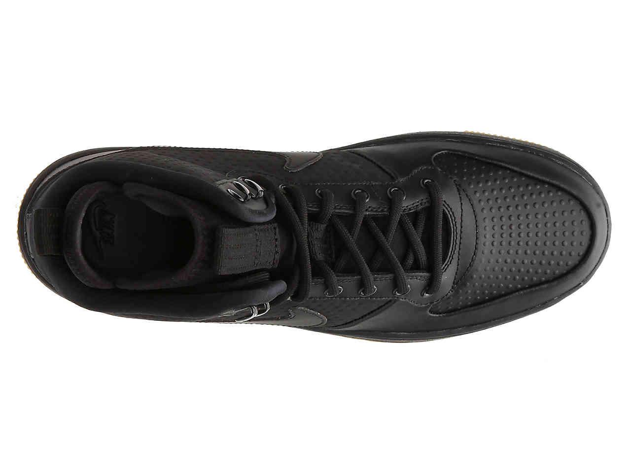 Nike Leather Ebernon High-top Sneaker in Black for Men | Lyst