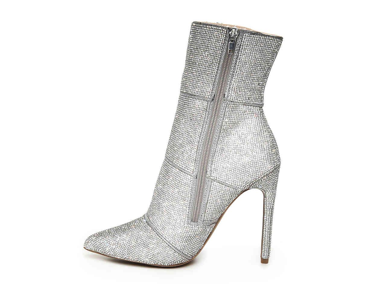 steve madden winona metallic rhinestone booties