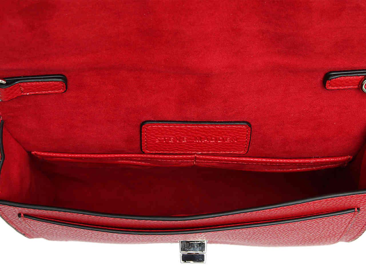 steve madden red crossbody