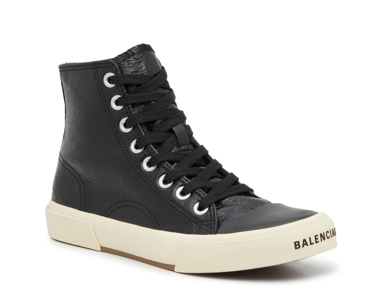 Balenciaga Paris Hightop Sneaker in Black | Lyst