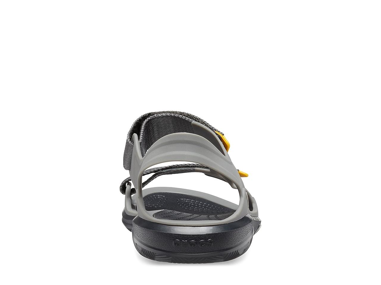 Amazon.com | Crocs Men's Swiftwater Wave Sandals, Water Shoes,  Charcoal/Graphite, 5 Men | Sandals