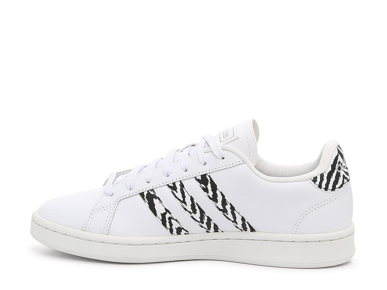 adidas Grand Court Zebra Sneaker in White/Black (White) - Lyst