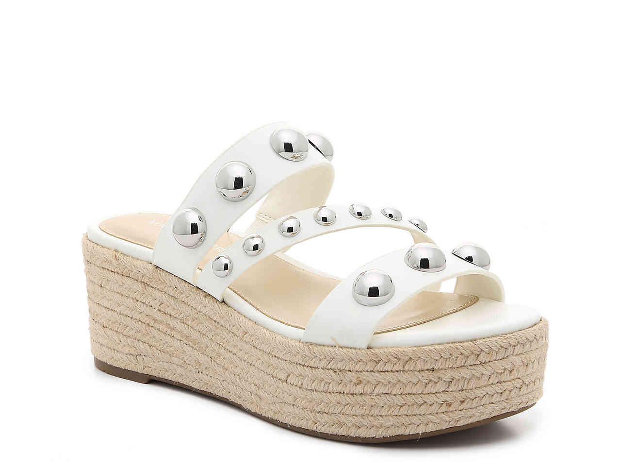marc fisher white sandals