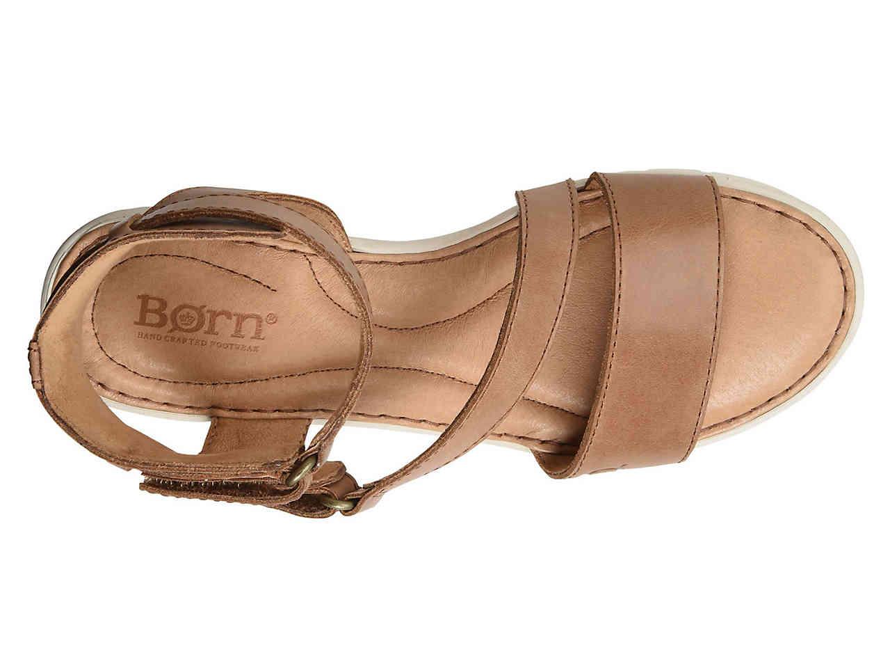 Born Leather Roald Wedge Sandal in 