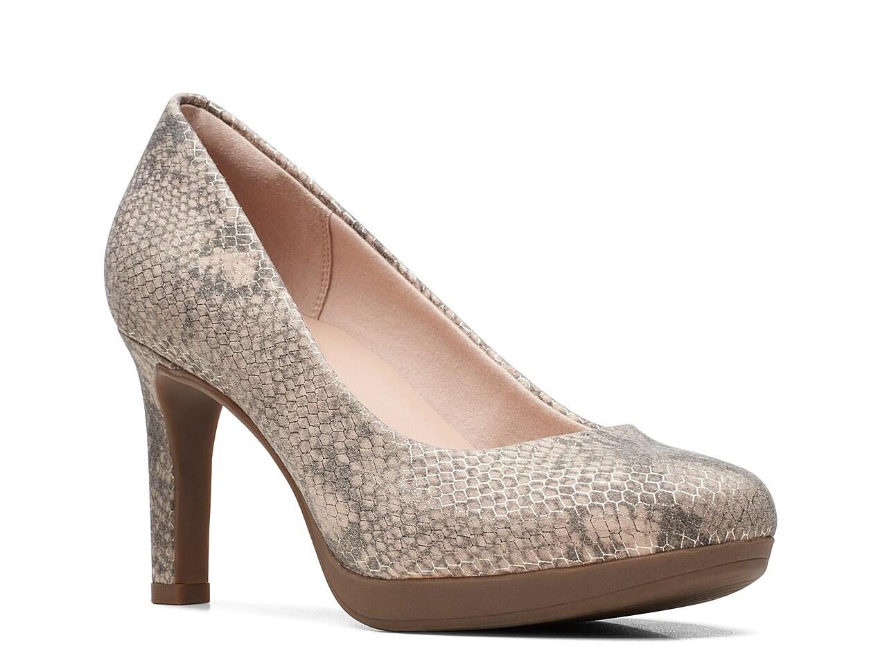 Clarks Ambyr Joy Pump in Metallic Lyst