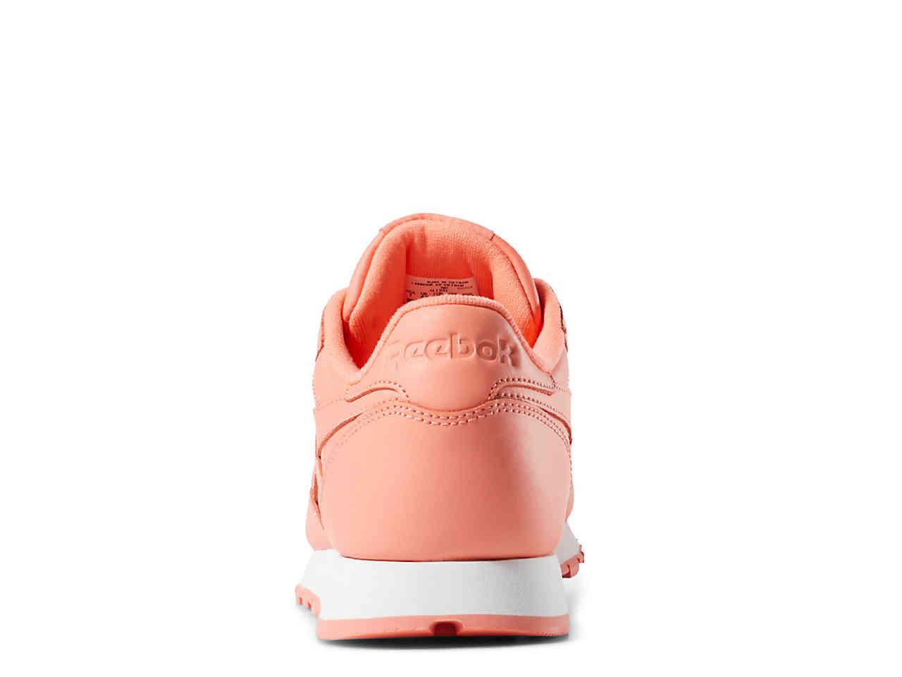 salmon pink reebok classics