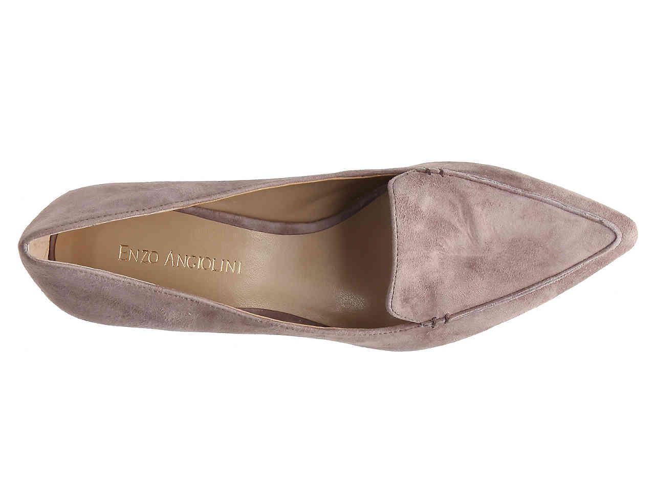 enzo angiolini debbie suede pointed toe pump