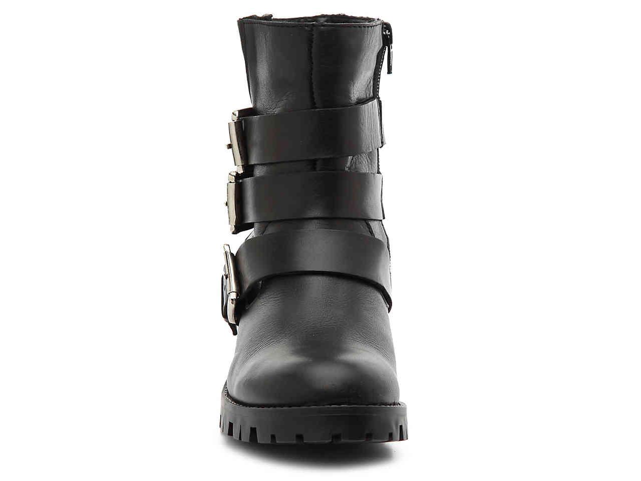 steve madden ming motorcycle bootie