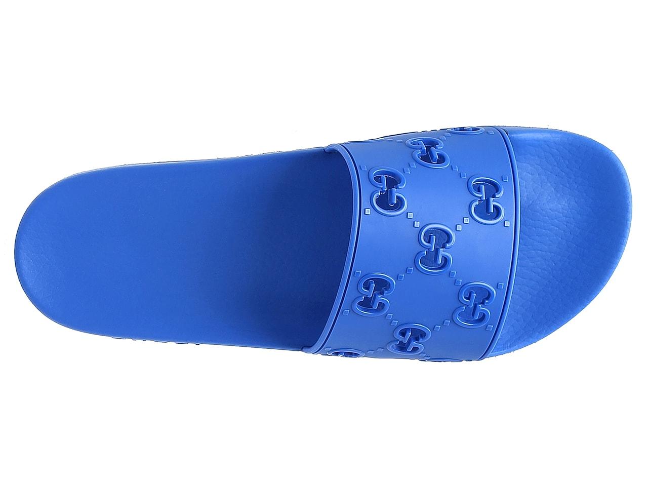Gucci Pursuit Slide Sandal in Blue for 