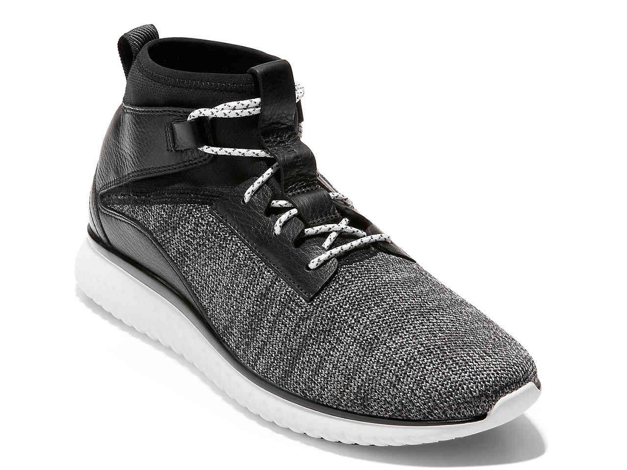 cole haan black high top sneakers