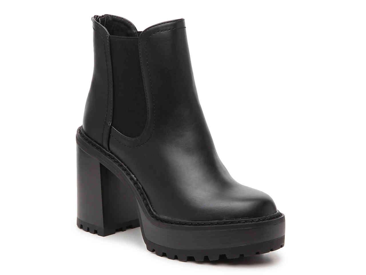 steve madden bound block heel chelsea boot