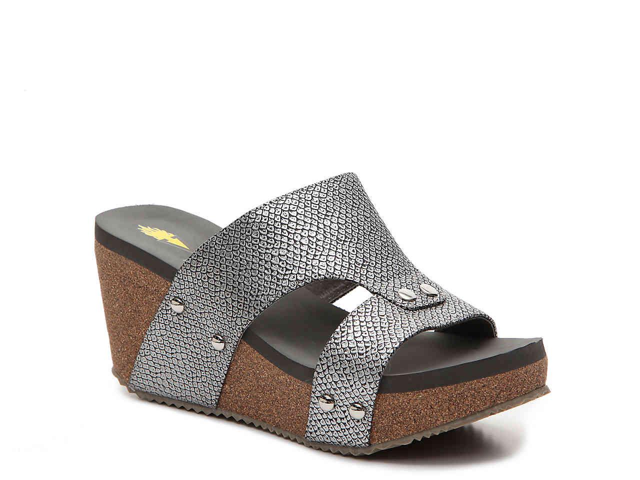 Volatile clearance wedge sandals