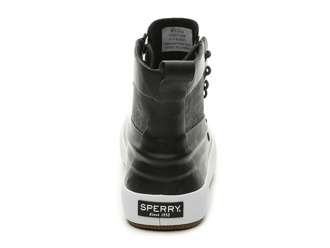 Sperry Top-Sider Cutter Rain Boot in Black for Men | Lyst