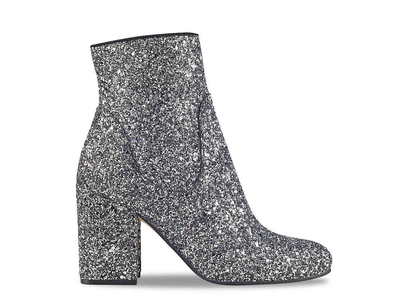 silver booties dsw