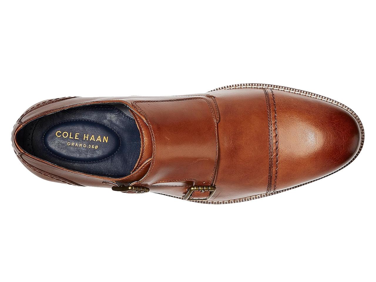 cole haan monk strap brown