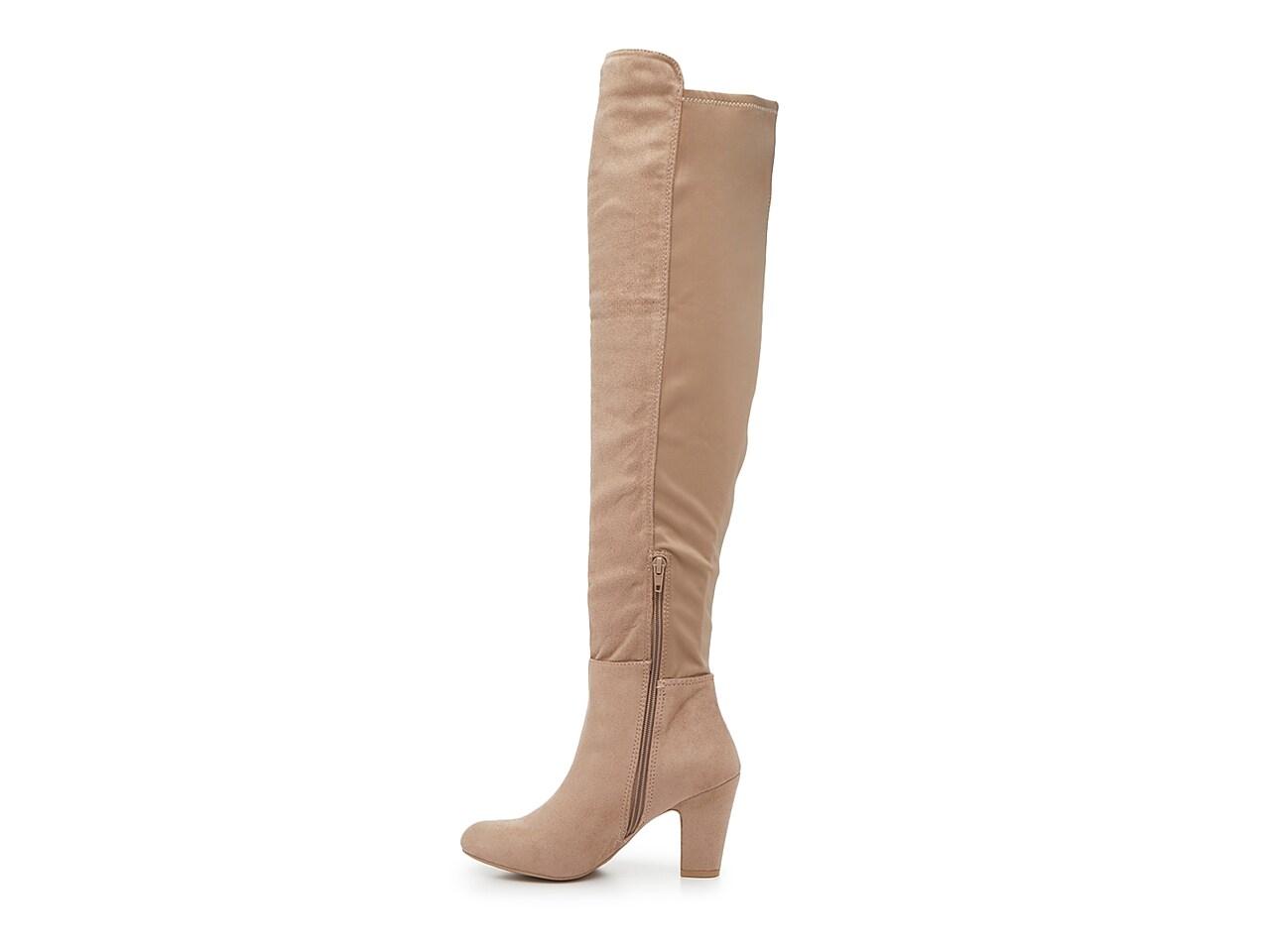 Chinese laundry over the knee wedge boots online