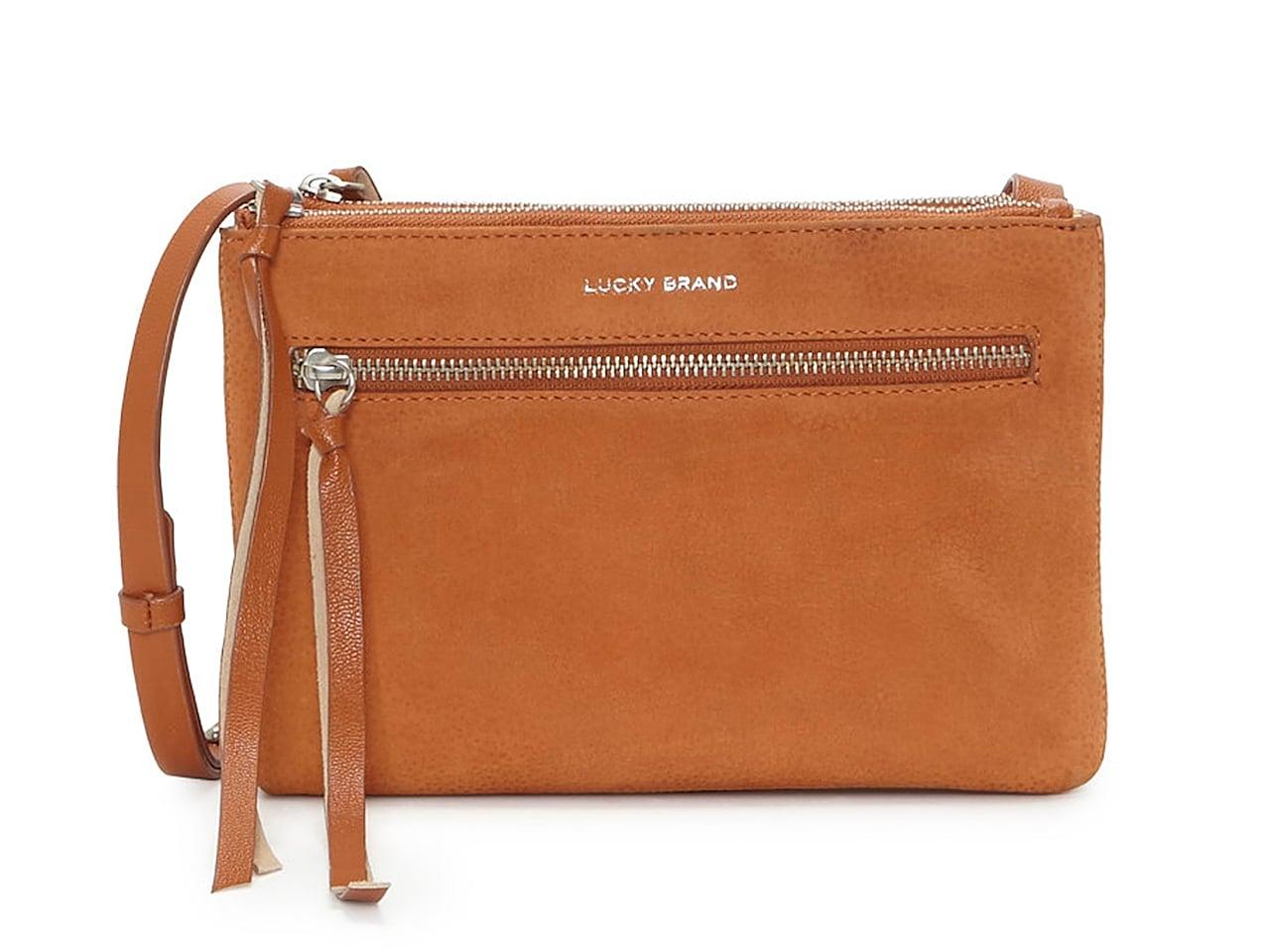 lucky brand Cognac Lusy Leather Crossbody Bag