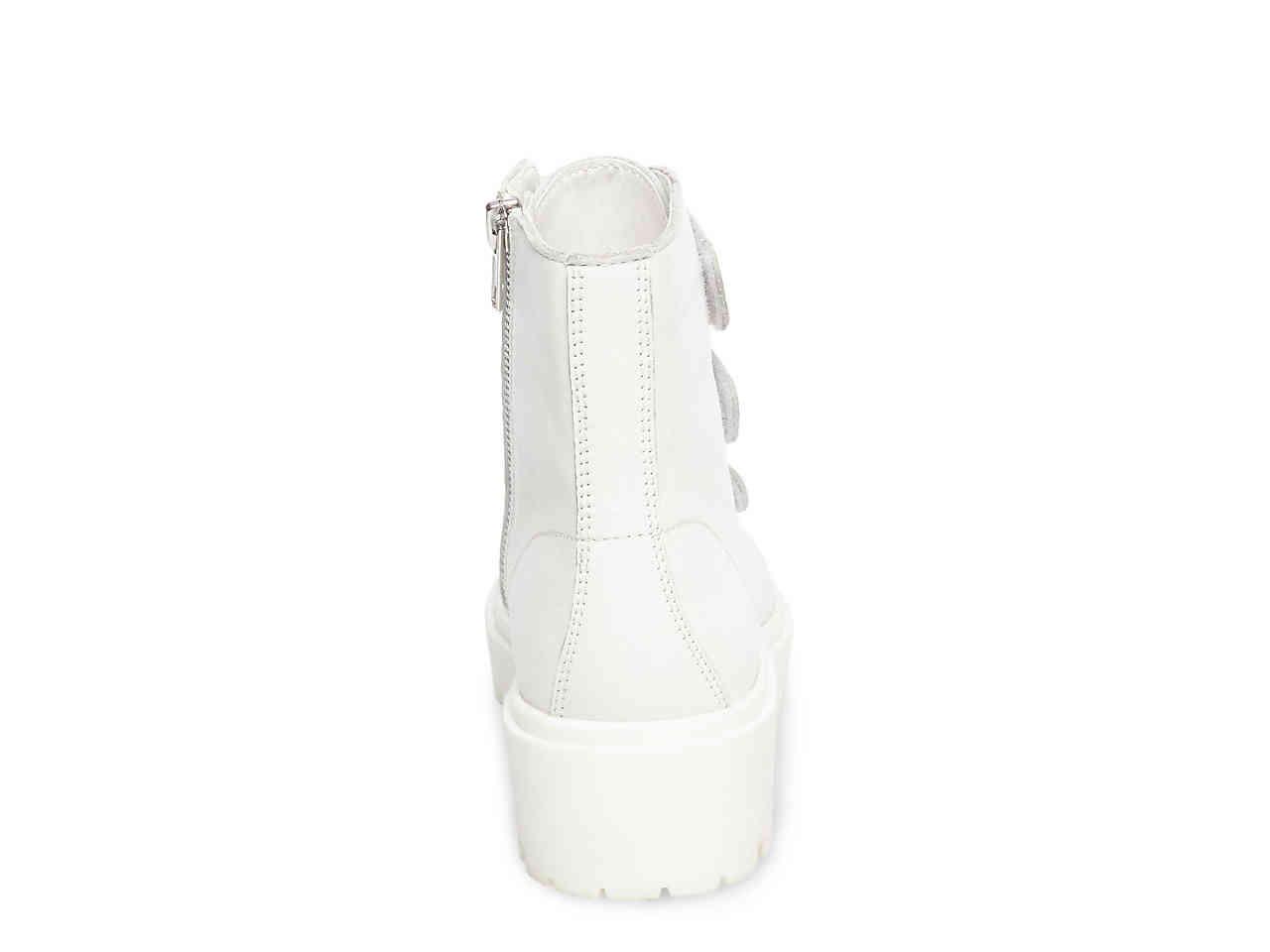steve madden wayne boots white