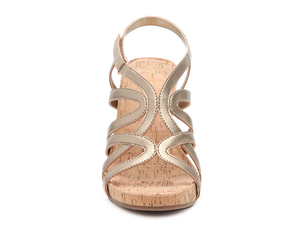 aerosoles lux plush wedge sandal