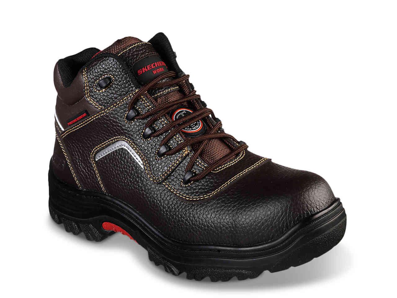skechers tarlac steel toe work boot