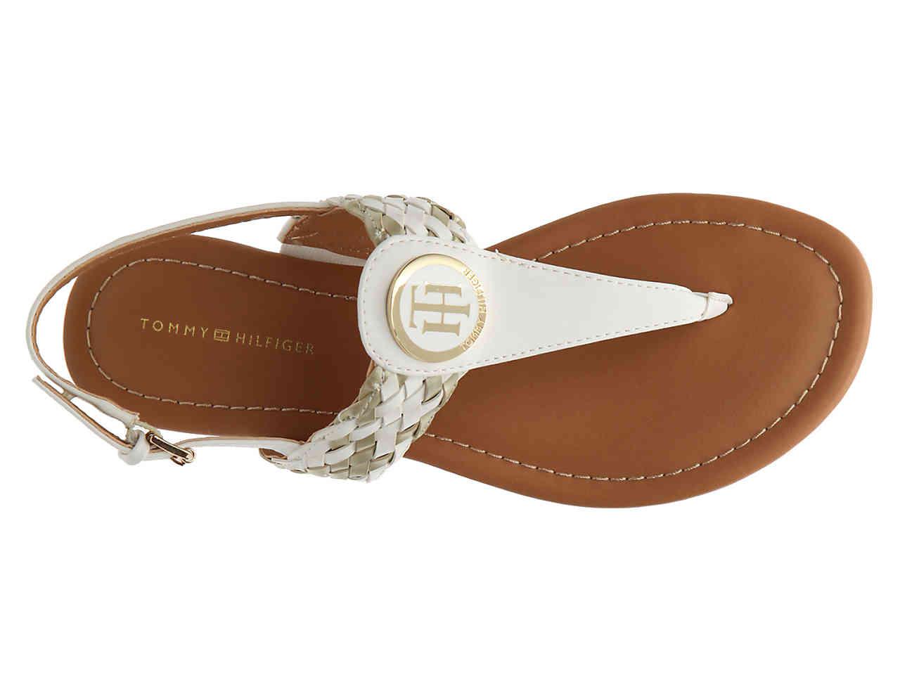 tommy flat sandals